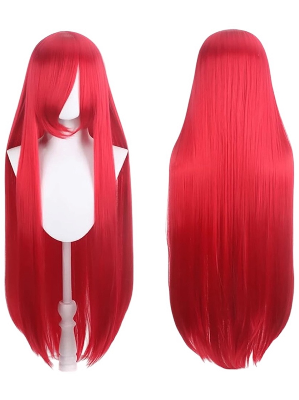 Red Anime Cosplay Synthetic Wig